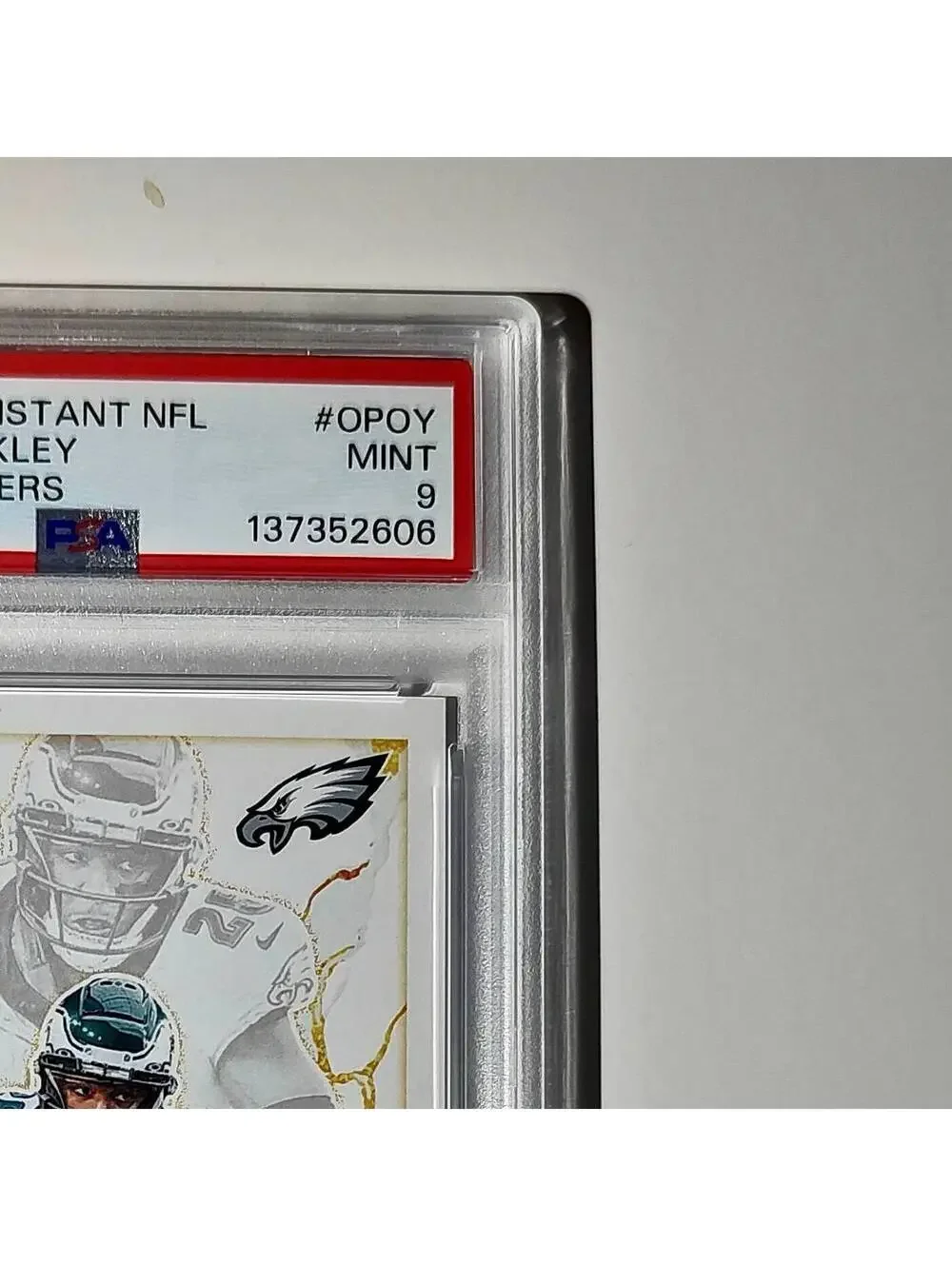 Saquon Barkley 2024 Panini NFL AP Offensive Player of the Year Eagles PSA 9 Mint